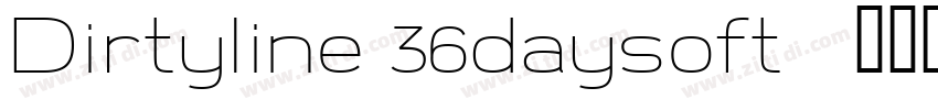 Dirtyline 36daysoft字体转换